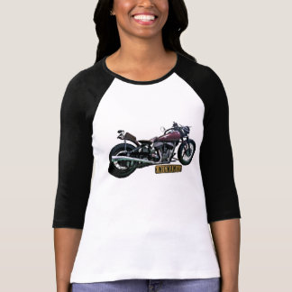 3/4 T-shirt de la douille des femmes