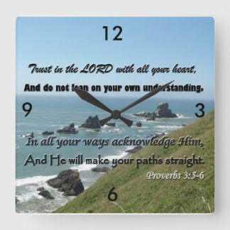 3:5 de proverbes - horloge 6 ! Faites confiance au