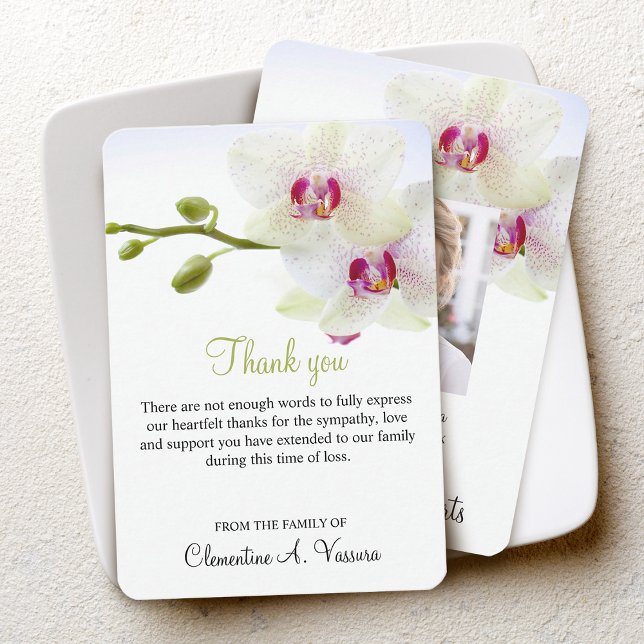 3.5"x5" Sympathy White Orchids Photo (Creator Uploaded)