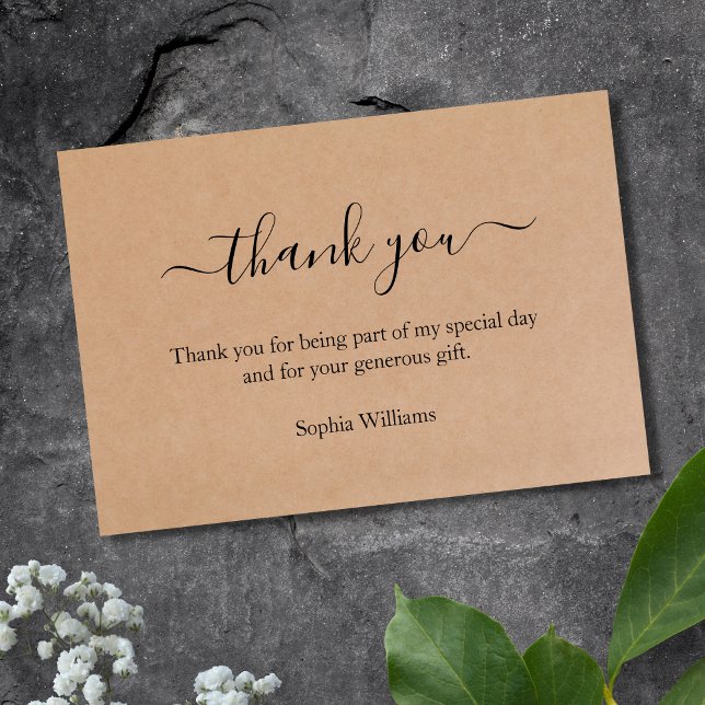 3.5"x5" Thank You Birthday Thank You Note Card (Creator Uploaded)