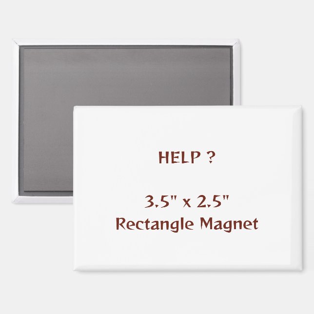 3.5" x 2.5" Rectangle Magnet (Front/Back)