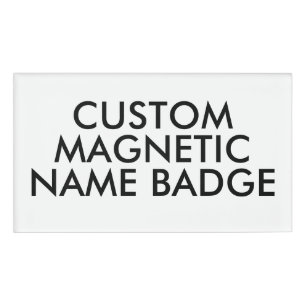3.5" x 2" Personalized Magnetic Name Badge Blank