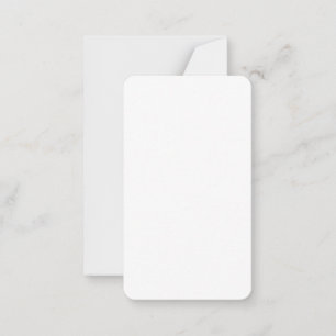 3.5" x 2" Rounded Corner Note Card & Envelope