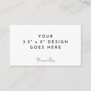 3.5 x 2" Template Flat Place Card