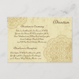 3.5 x 5 Direction Card Moroccan Party