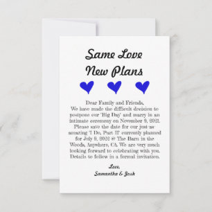 3.5" x 5" Flat Save The Date Card