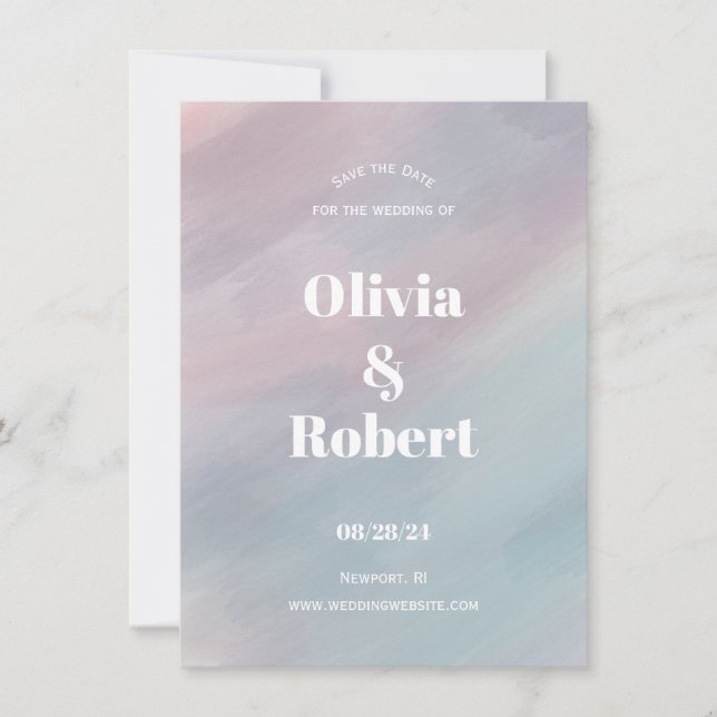 3.5" x 5" Flat Save The Date Card (Front)