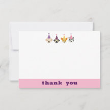 3.5" x 5" Flat Thank You Card