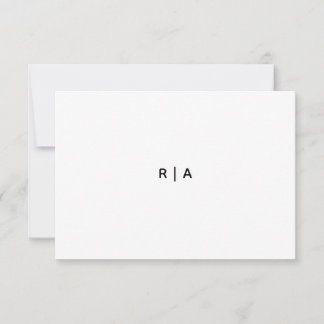 3.5" x 5" Flat Thank You Card
