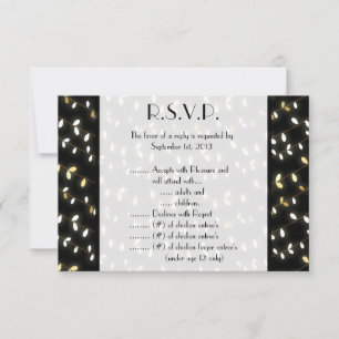 3.5 x 5 R.S.V.P Reply Card Glowing Summer Lights o