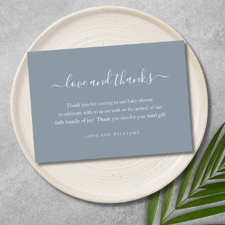 3.5" x 5" Thank You Baby Shower Gift Personalized Card