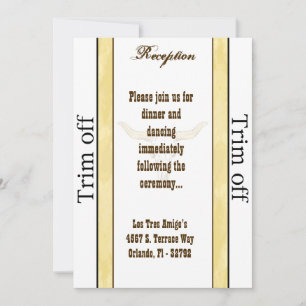 3.5 x 7 Reception Cowboy Rodeo Steer S Invitation
