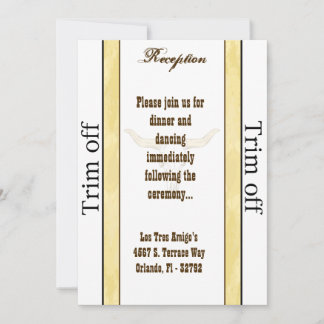 3.5 x 7 Reception Cowboy Rodeo Steer S Invitation