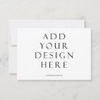 3.5x5" Horizontal Card Printing Upload Your Design