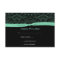 3.5x5 Mint Green Scrolls & Ribbon on Black RSVP