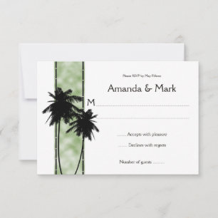 3.5x5 Palm Trees and Green RSVP