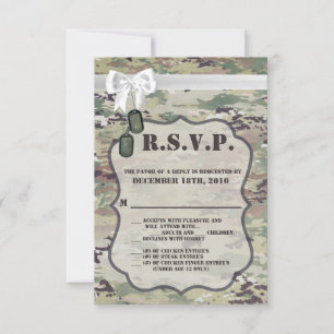 3.5x5 R.S.V.P. Card Army Air Force  OCP Camo Unifo
