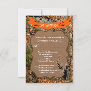 3.5x5 R.S.V.P. Card Hunting Deer Buck Head Camo