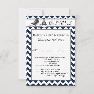 3.5x5 R.S.V.P. Card Teenage Sneakers Chevron Strip