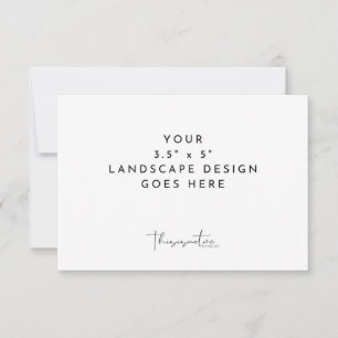 3.5x5" RSVP Enclosure Card Printing Template