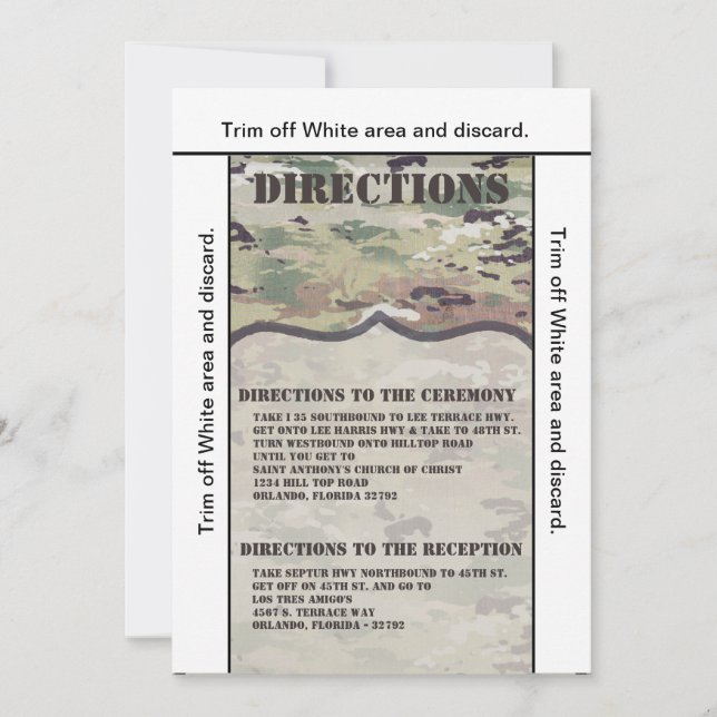 3.5x6 Directions Card Army Air Force  OCP Camo Uni (Front)