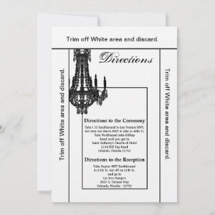 3.5x6 Directions Card Crystal Chandelier Glitz Gla