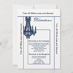 3.5x6 Directions Card Crystal Chandelier Glitz Gla