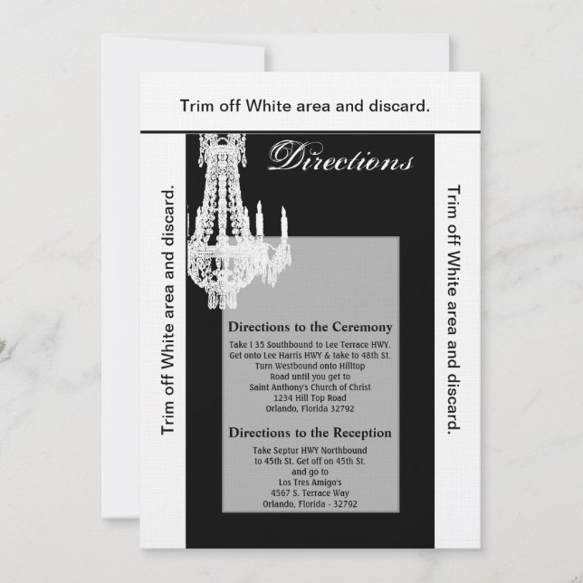 3.5x6 Directions Card Crystal Chandelier Glitz Gla (Front)