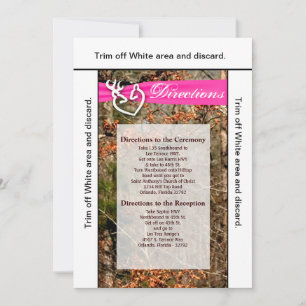 3.5x6 Directions Card Deer Couple Doe Buck Camo