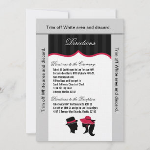 3.5x6 Directions Card Formal Hats