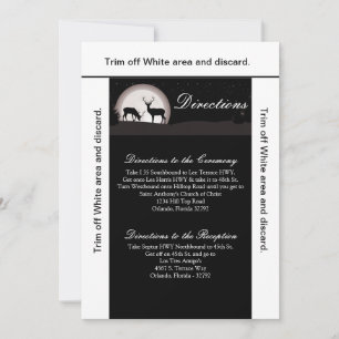 3.5x6 Directions Card Hunters Moon Deer Buck Doe