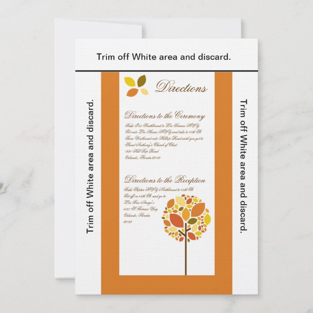 3.5x6 Directions Card Modern Autumn (Front)
