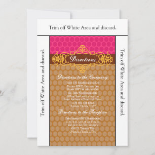 3.5x6 Directions Card Moroccan Polka Dots