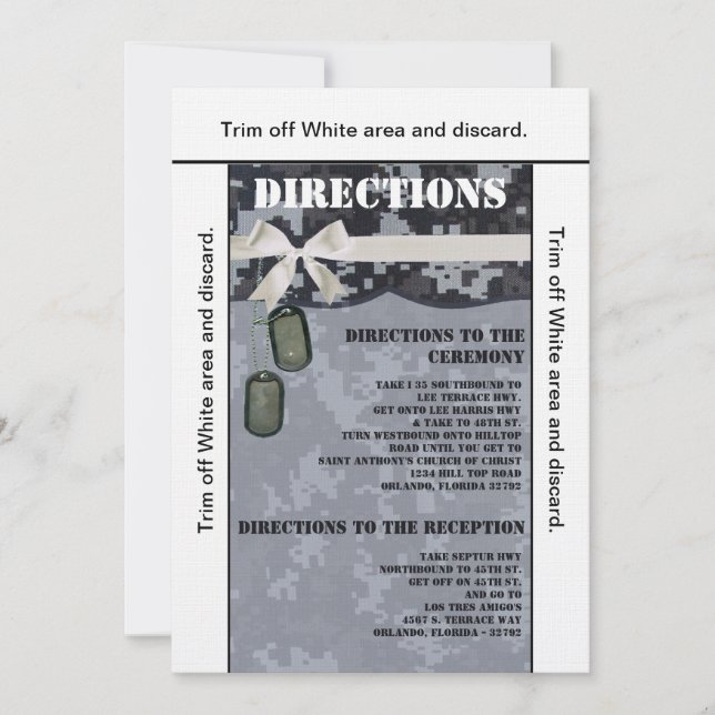 3.5x6 Directions Card Navy DIGITAL PRINT Uniform C (Front)
