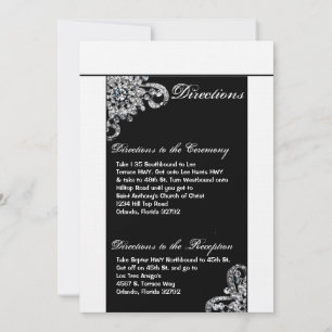 3.5x6 Directions Carte Diamond Bijoux Collier Sout