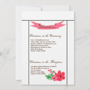 3,5x6 Directions Carte Printemps Hibiscus Flower H