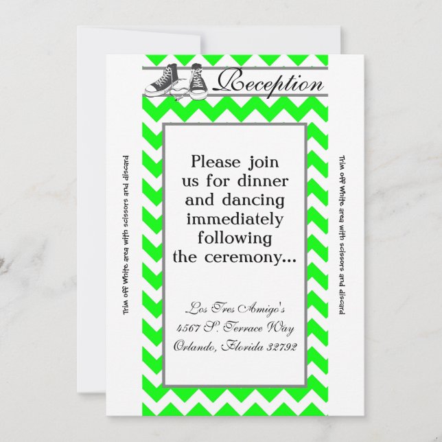 3.5x7 Carte de Réception pour Chaussures de Sport  (Devant)