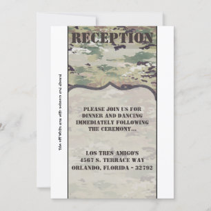 3.5x7 Reception Card Army Air Force OCP Camo Unif