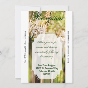 3.5x7 Reception Card Crystal Chandelier Oak Tree