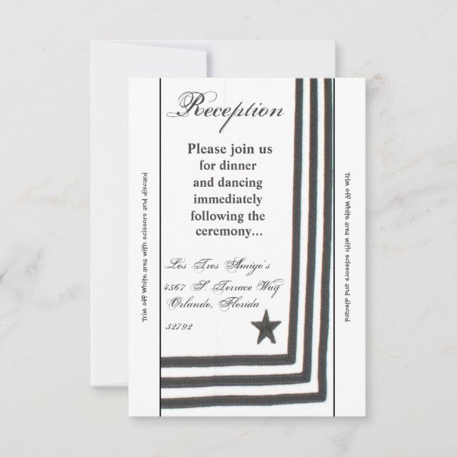 3.5x7 Reception Card Navy Summer Dress Whites Unif (Front)