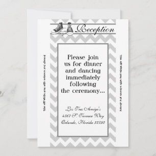 3.5x7 Reception Card Teenage Sneakers Chevron