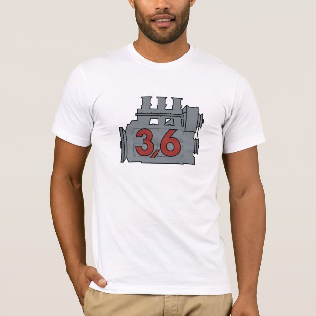 3,6 engine T-shirt, single front image T-Shirt (Front)