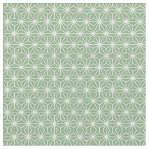 3.75" Green Asanoha Japanese Baby Blocks Sides Fabric
