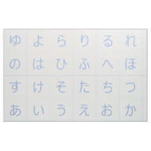 3.75" Hiragana Baby Blocks Faces Blue Segaiha