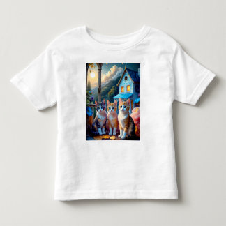 3 Adorable Artist designed Kittens Toddler T-shirt