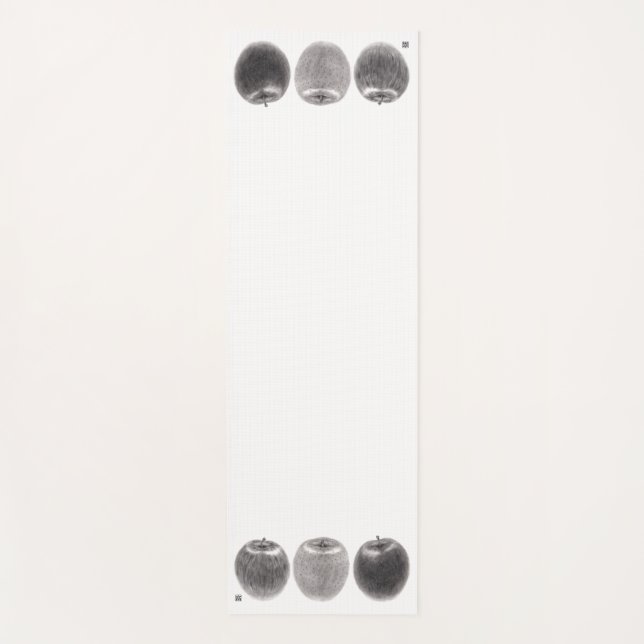3 apples side by side yoga mat (Front)