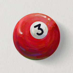 3 Ball 1 Inch Round Button