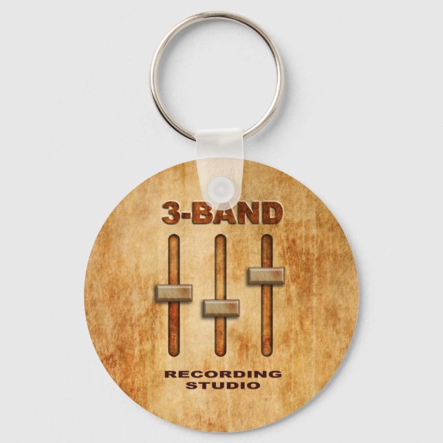 3-band equalizer (grunge version) keychain (Front)
