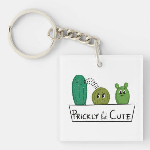 3 bébés cactus de dessin animé dans un pot