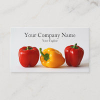 3 Bell Peppers Photographie - Carte de visite